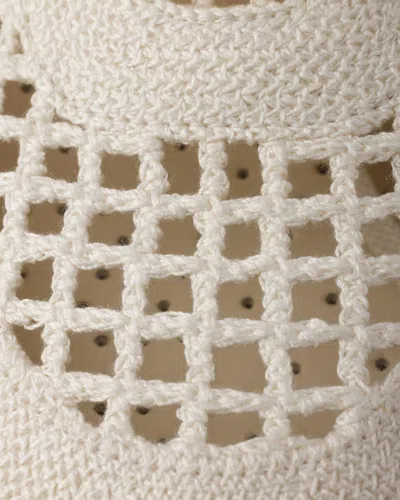 Prada Collapse Crochet Knit Low-top Sneakers In Neutral