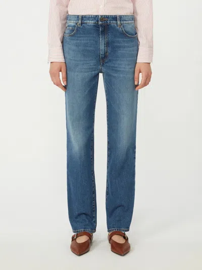 Weekend Max Mara Belt Loop Jeans In Blue