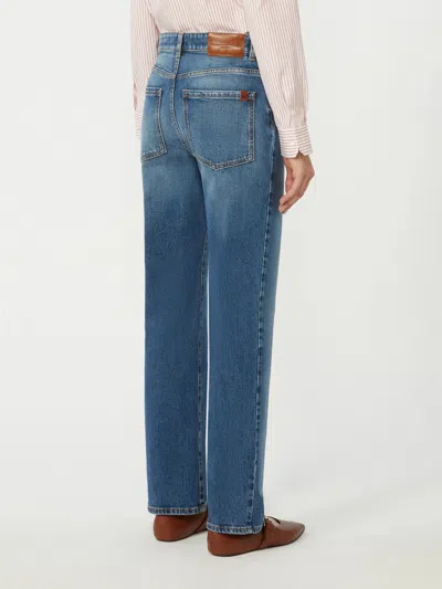 Weekend Max Mara Belt Loop Jeans In Blue