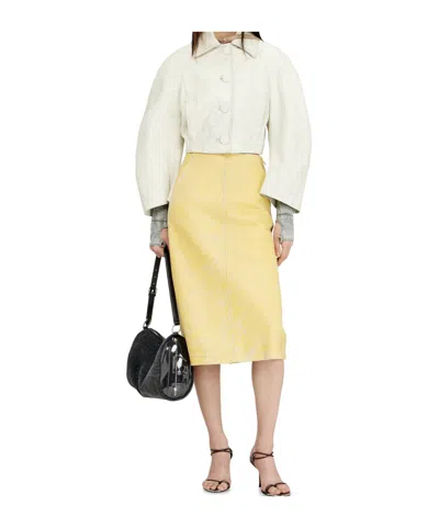 Diesel Short Cocoon Jacket In Neutral
