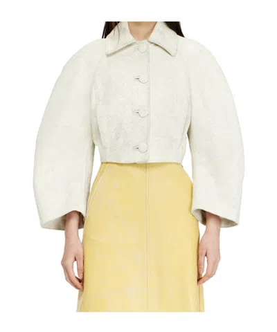 Diesel Short Cocoon Jacket In Neutral