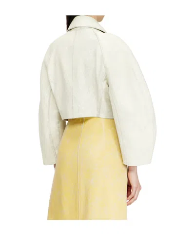 Diesel Short Cocoon Jacket In Neutral