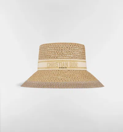 Dior D-bobby Large-brim Hat In Orange