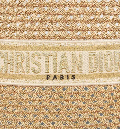 Dior D-bobby Large-brim Hat In Orange