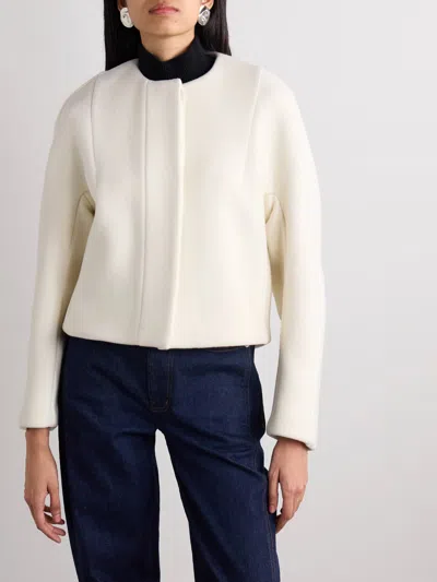 Proenza Schouler Mona Wool-blend Jacket In Neutral