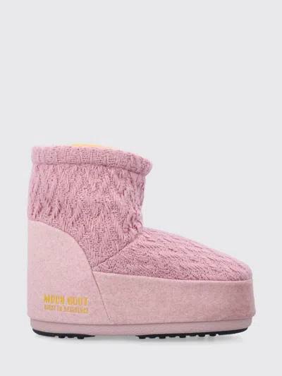 Moon Boot X Guest In Residence Icon Low No Lace Knit Boots In Multi