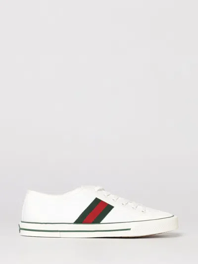 Gucci Fabric Upper And Rubber Sole Sneaker In White