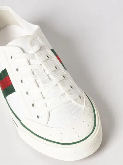 Gucci Fabric Upper And Rubber Sole Sneaker In White