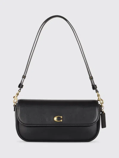 Coach Brook Leather Shoulder Bag In Black