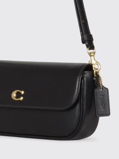 Coach Brook Leather Shoulder Bag In Black