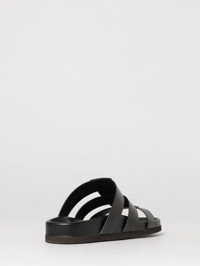 Valentino Garavani Studshield Logo-embellished Leather Sandals In Black