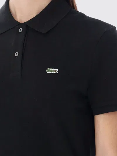 Lacoste Classic Cotton Polo Shirt In Black