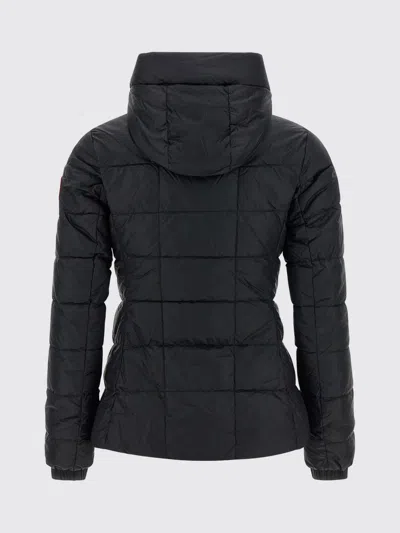 Canada Goose Quilted Padded Down Coat With Adjustable Collar In Black