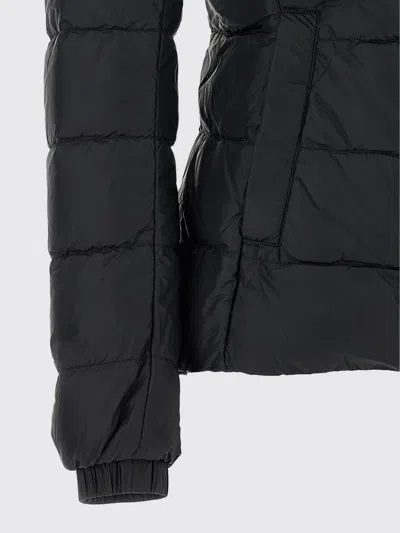 Canada Goose Quilted Padded Down Coat With Adjustable Collar In Black