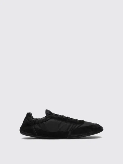 Prada Collapse Re-nylon And Suede Elasticized Sneakers Shoes In Black