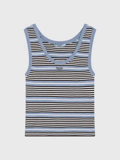 Prada Sleeveless Top In Multi