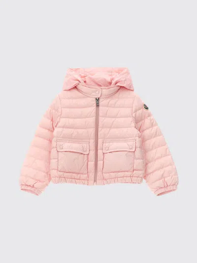 Moncler Lans Down Jacket In Pink