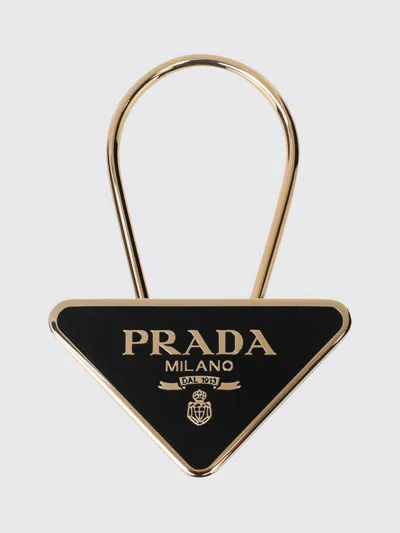 Prada Key Ring In Gold