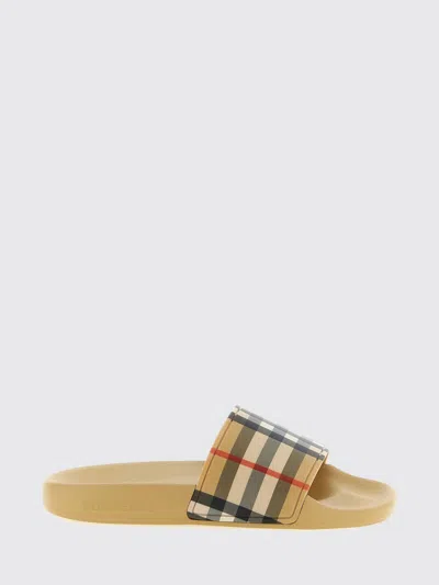 Burberry Check-pattern Sandals In Multi