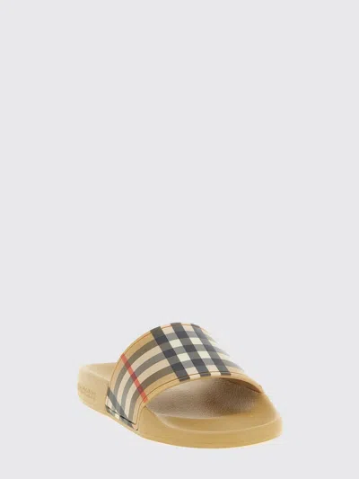 Burberry Check-pattern Sandals In Multi