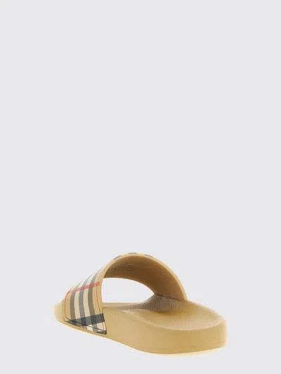 Burberry Check-pattern Sandals In Multi