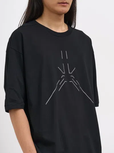 Thom Krom T-shirt Con Stampa In Black
