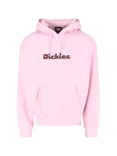 Dickies Logo-print Drawstring Hoodie In Pink