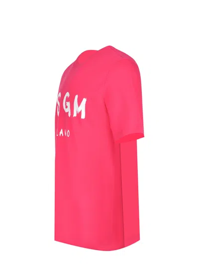 Msgm T-shirt In Pink