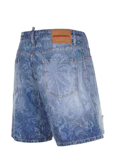 Dsquared2 Bermuda Shorts In Blue