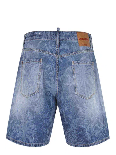 Dsquared2 Bermuda Shorts In Blue