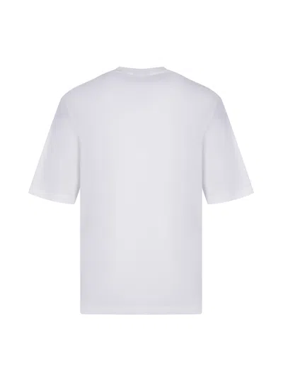Dsquared2 T-shirt With Logo Embroidery In White