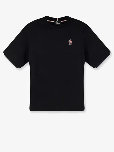 Moncler T-shirt In Cotone In Black