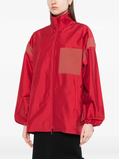 Samuel Gui Yang Panelled Jacket In Red