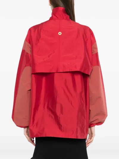 Samuel Gui Yang Panelled Jacket In Red