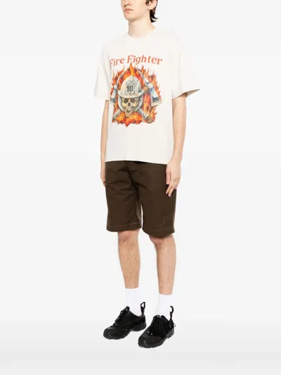 Melt Firefighter Graphic T-shirt In Neutral