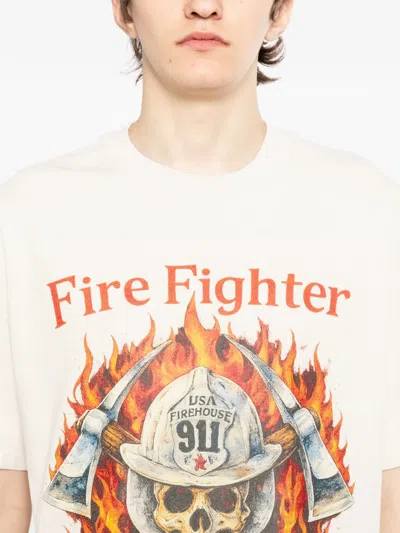 Melt Firefighter Graphic T-shirt In Neutral