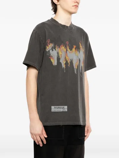 Warman Graphic-print T-shirt In Black