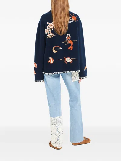 Alanui Remember Me Jacket In Blue