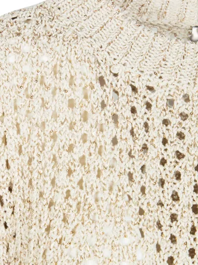 Herno Perforated T-shirt In Neutral