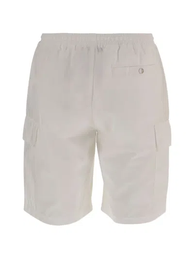 Autry Drawstring Cargo Shorts In White