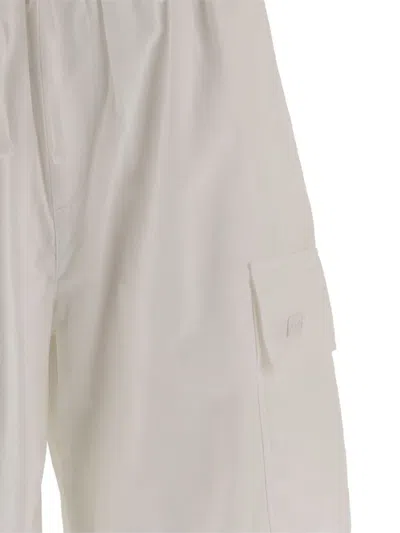 Autry Drawstring Cargo Shorts In White