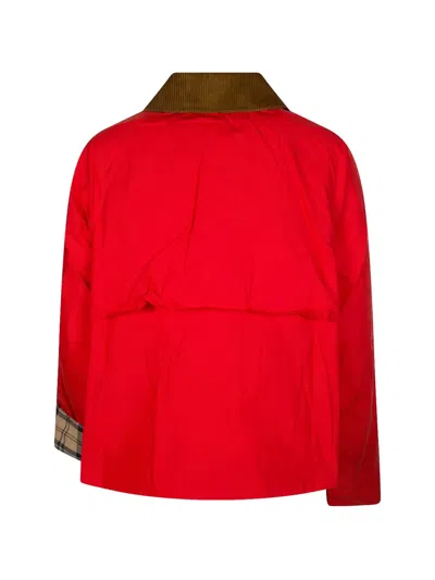 Barbour Mackworth Jacket With D-ring In Red