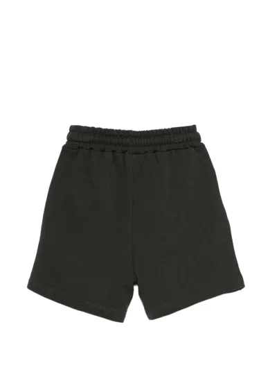 Msgm Logo-print Drawstring Shorts In Black