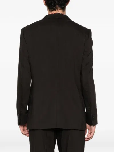 Fursac Buttoned Blazer In Black