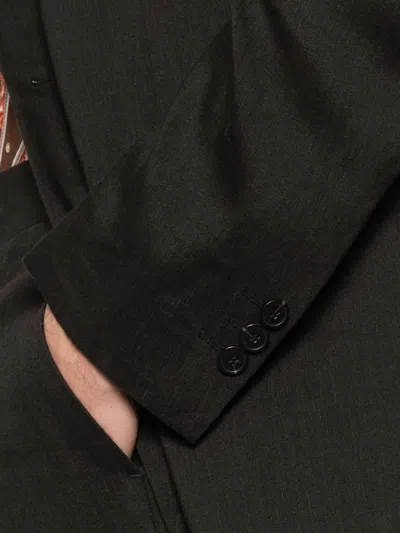 Fursac Buttoned Blazer In Black