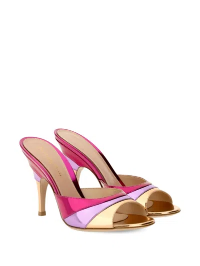 Gianvito Rossi Marea 95 Mules In Multi