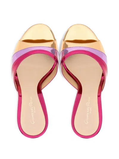Gianvito Rossi Marea 95 Mules In Multi