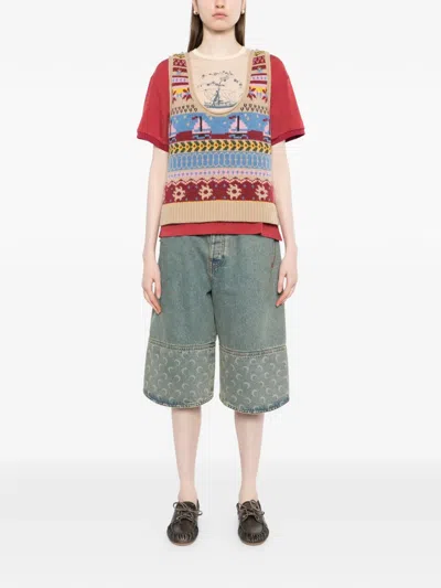 Garçon By Garçon Patterned Knitted Vest In Multi
