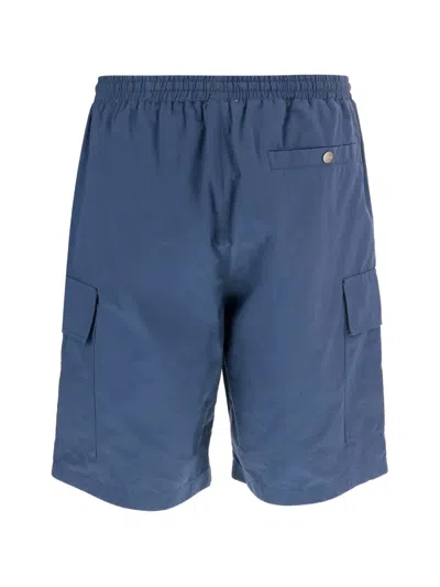 Autry Drawstring Cargo Shorts In Blue