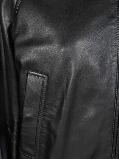 Pinko Collared Bomber Jacket In Black